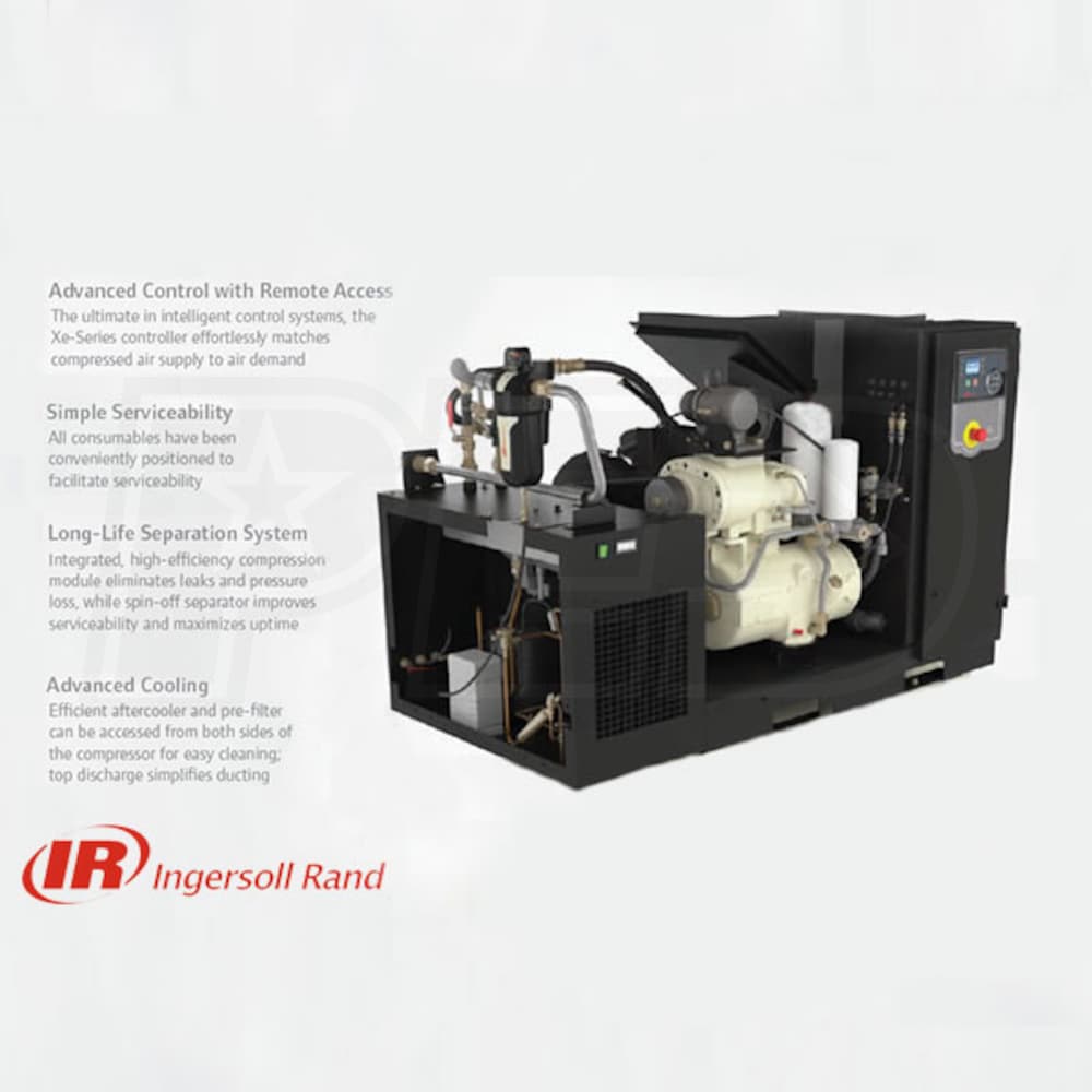 Ingersoll Rand Up S Hp Tankless Rotary Screw Air Compressor