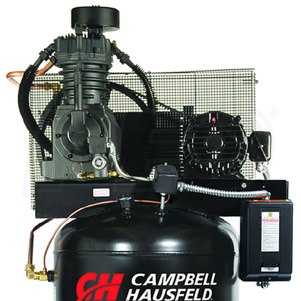 Campbell Hausfeld Commercial Ce Fp Hp Gallon Two Stage Compressor V Phase Fully