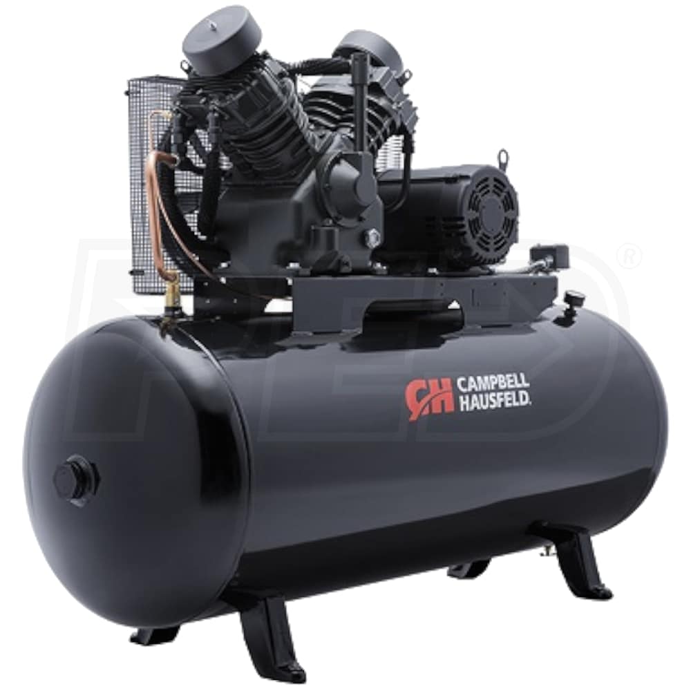 Campbell Hausfeld CE8001 10-HP 120-Gallon Two Stage Air Compressor 230V ...