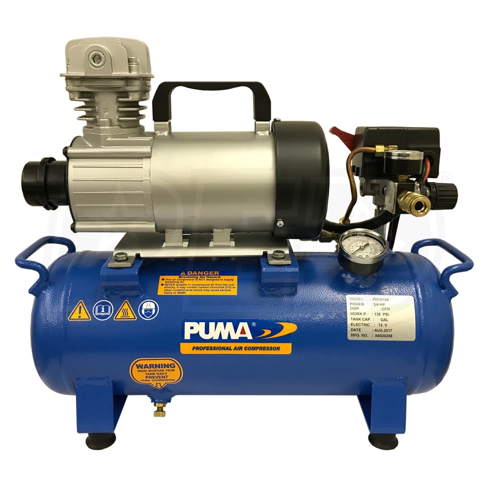 puma 3 hp 40 gallon two stage air compressor