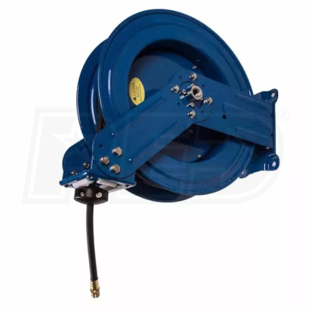 Coxreels Combo Air and Electric Hose Reel — With Quad Outlet Attachment and  674255726383