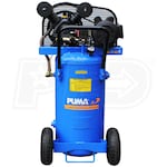 Miljard Haringen Opname Puma PK5020VP 2-HP 20-Gallon Belt Drive Dual-Voltage Cast-Iron Air  Compressor