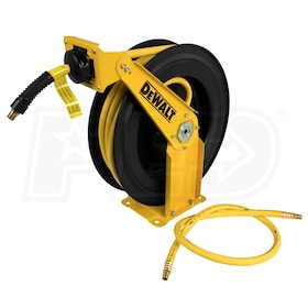 Manual Air Hose Reel, Open Face Portable 3/8 x 50' Carrying Handle For  complete