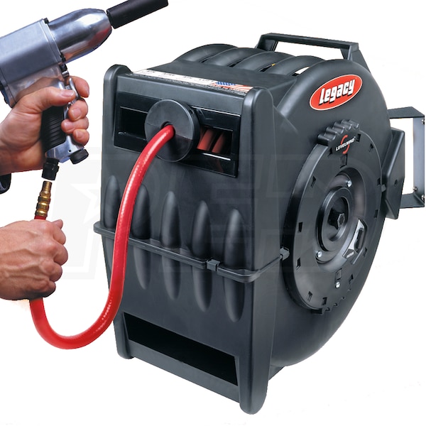 Legacy L8306 Levelwind Retractable Air Hose Reel 3/8-Inch x 75