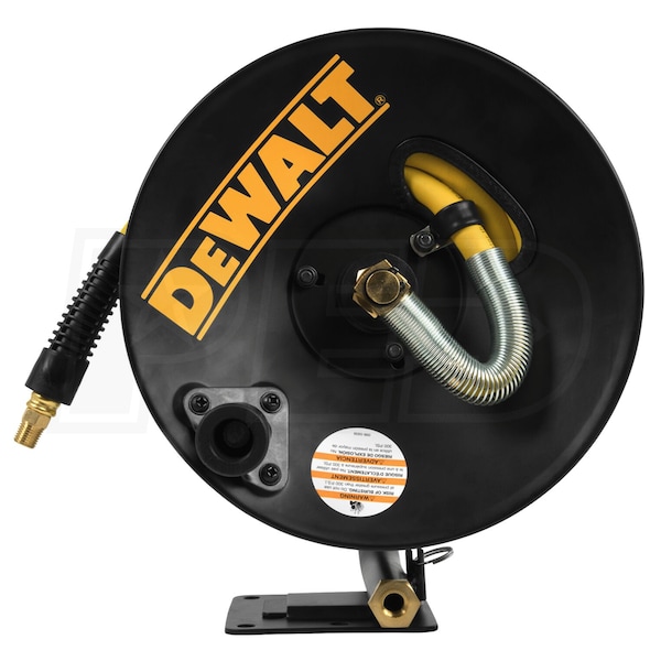 DeWALT DXCM024-0348 Air Hose Reel, Manual, Rubber, Yellow